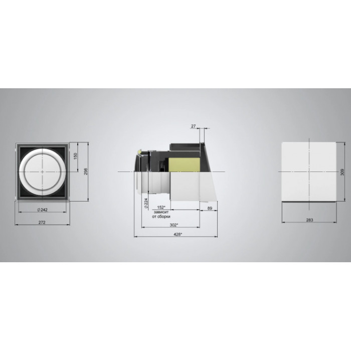 MYCOND Рекуператор Ventoxx Harmony Slim Line 0.5м пульт дистанційного керування LED-індикація компенсаційний короб