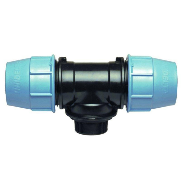 Трійник Unidelta ПЕ 50x1 1/2 зовнішня різьба
