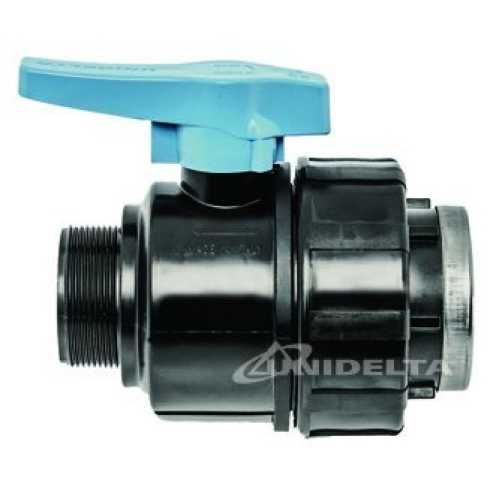 Кран кульовий Unidelta ПЕ 1 1/4x1 1/4 зовнішня-внутрішня різьба