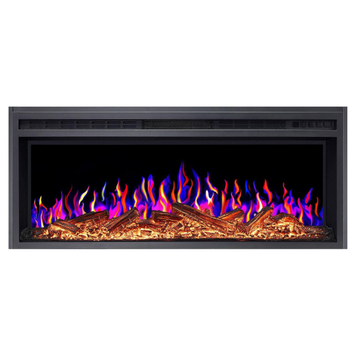 Електрокамін ArtiFlame AF38 Multicolor з обігрівом та звуком горіння вогню