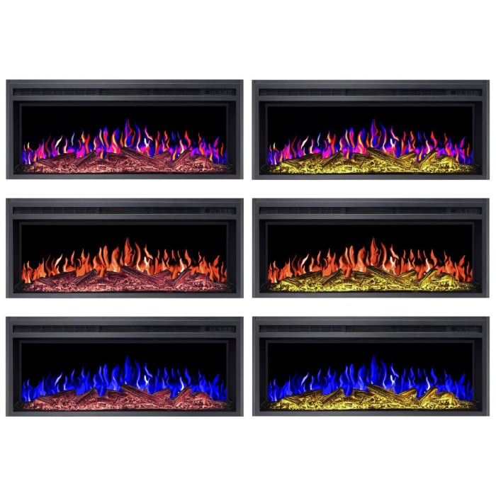 Електрокамін ArtiFlame AF38 Multicolor з обігрівом та звуком горіння вогню