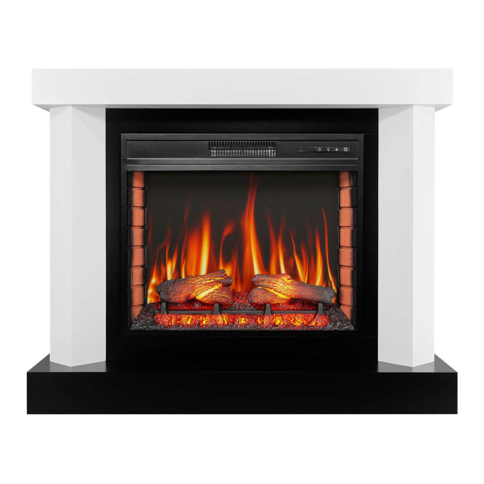 Камінокомплект ArtiFlame Yukon AF28S білий з обігрівом та звуком горіння вогню