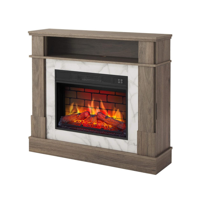Камінокомплект ArtiFlame For Living AF23BS дуб сірий з обігрівом і звуком горіння вогню