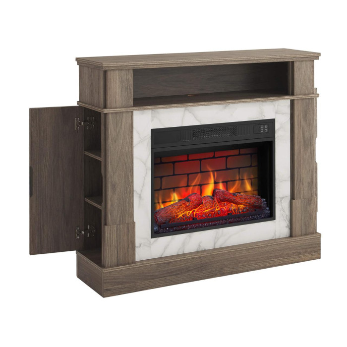 Камінокомплект ArtiFlame For Living AF23BS дуб сірий з обігрівом і звуком горіння вогню