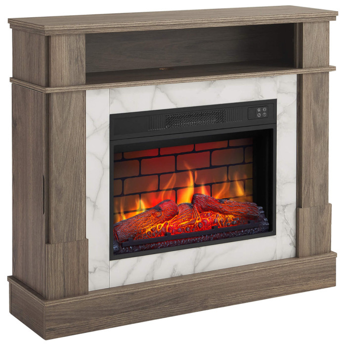 Камінокомплект ArtiFlame For Living AF23BS дуб сірий з обігрівом і звуком горіння вогню