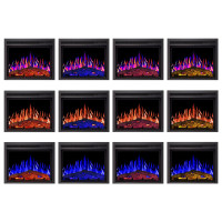 Електрокамін ArtiFlame AF24 Multicolor з обігрівом та звуком горіння вогню