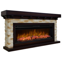 Каминокомплект ArtiFlame Ludwig AF50 махагон коричневий антик с обогревом и звуком горение огня