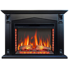 Каминокомплект ArtiFlame Praga AF33 венге с обогревом и звуком горение огня
