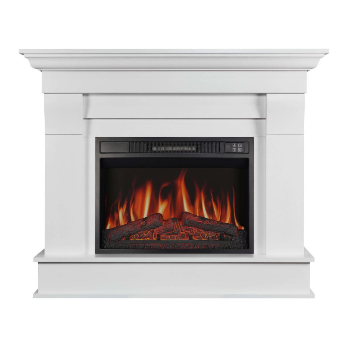 Камінокомплект ArtiFlame Albion AF23S білий з обігрівом та звуком горіння вогню