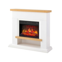 Камінокомплект ArtiFlame Shelford AF23BS білий з обігрівом і звуком горіння вогню