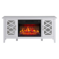 Камінокомплект ArtiFlame Odessa AF23BS білий з обігрівом і звуком горіння вогню