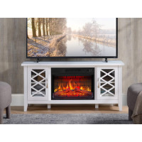 Камінокомплект ArtiFlame Odessa AF23BS білий з обігрівом і звуком горіння вогню