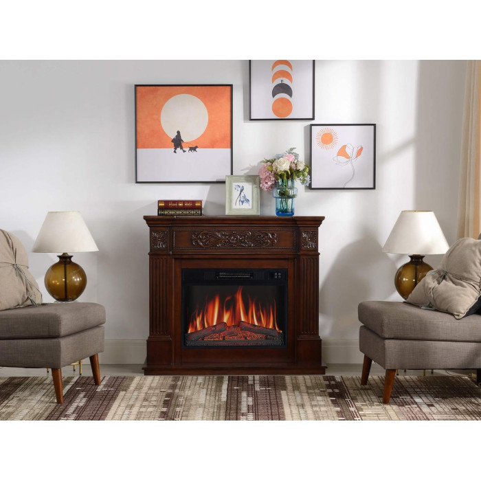 Каминокомплект ArtiFlame Toscana AF23S russet с обогревом и звуком горение огня