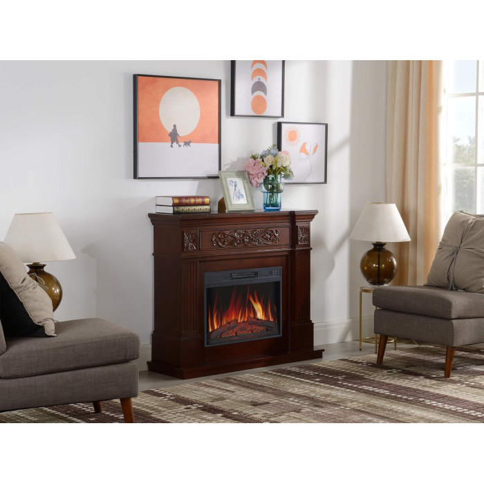 Каминокомплект ArtiFlame Toscana AF23S russet с обогревом и звуком горение огня
