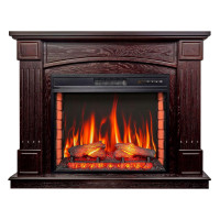 Камінокомплект ArtiFlame Boston AF28S темний горіх з обігрівом та звуком горіння вогню