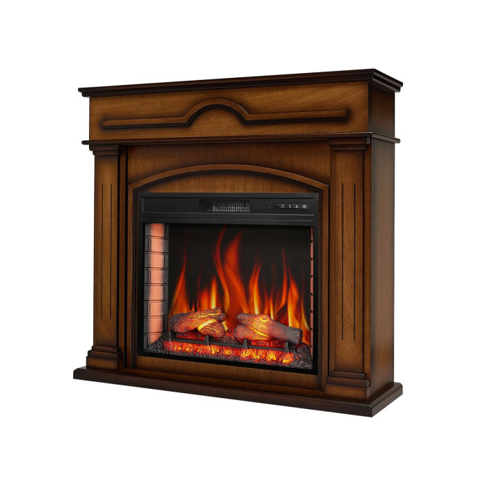 Каминокомплект ArtiFlame Inverno AF28S дуб антик с обогревом и звуком горение огня