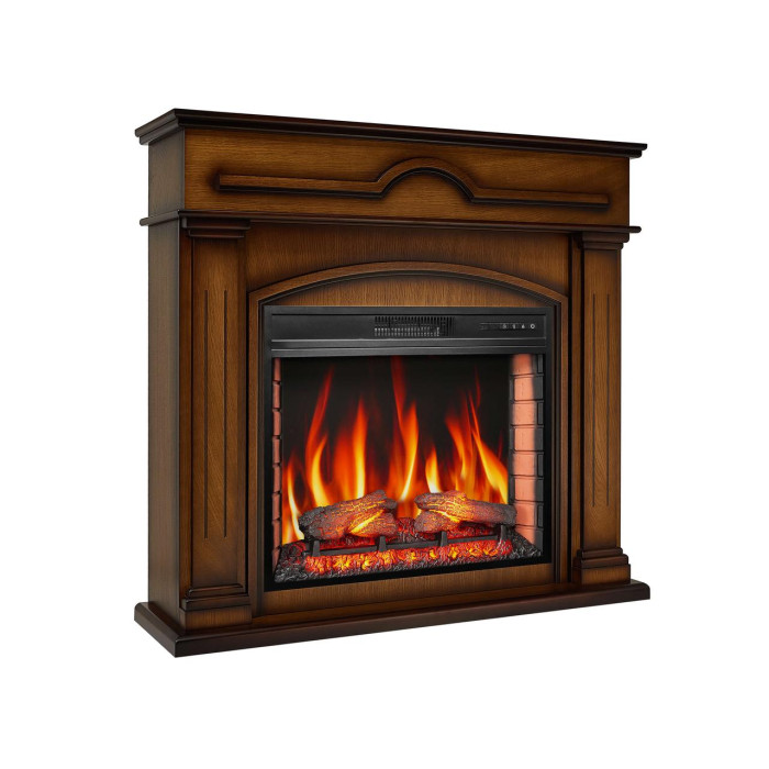 Каминокомплект ArtiFlame Inverno AF28S дуб антик с обогревом и звуком горение огня