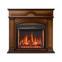 Каминокомплект ArtiFlame Inverno AF28S дуб антик с обогревом и звуком горение огня