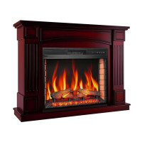 Камінокомплект ArtiFlame Boston AF28S коньяк з обігрівом та звуком горіння вогню
