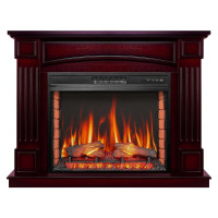 Камінокомплект ArtiFlame Boston AF28S коньяк з обігрівом та звуком горіння вогню