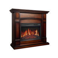 Каминокомплект ArtiFlame Manchester AF23S махагон коричневий антик с обогревом и звуком горение огня