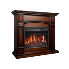Камінокомплект ArtiFlame Manchester AF23S махагон коричневий антик з обігрівом та звуком горіння вогню