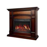 Каминокомплект ArtiFlame Manchester AF23S махагон коричневий антик с обогревом и звуком горение огня