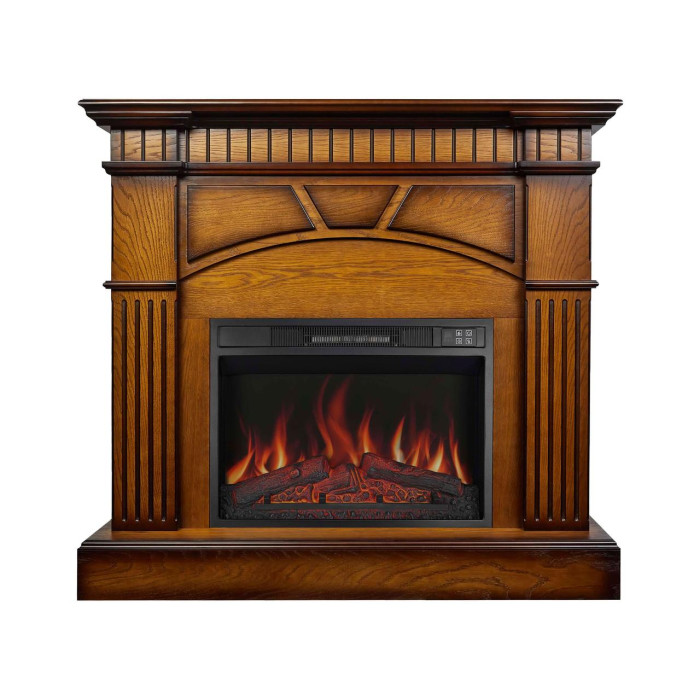 Камінокомплект ArtiFlame York AF23S дуб антик з обігрівом та звуком горіння вогню