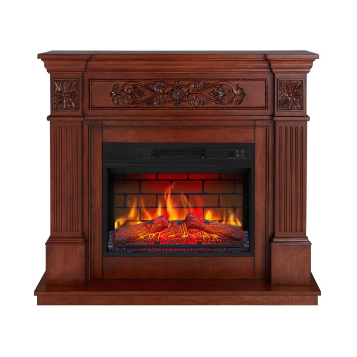 Камінокомплект ArtiFlame Toscana AF23BS дуб з обігрівом і звуком горіння вогню