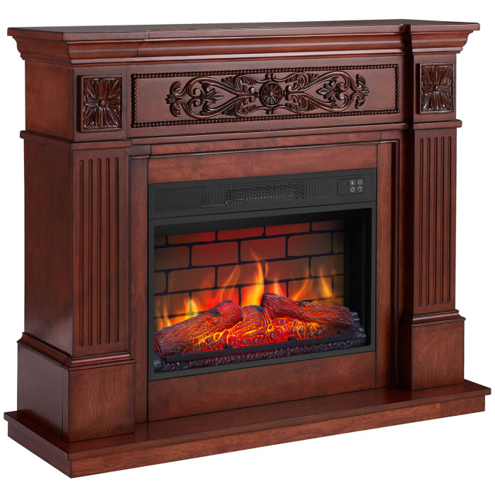 Камінокомплект ArtiFlame Toscana AF23BS дуб з обігрівом і звуком горіння вогню