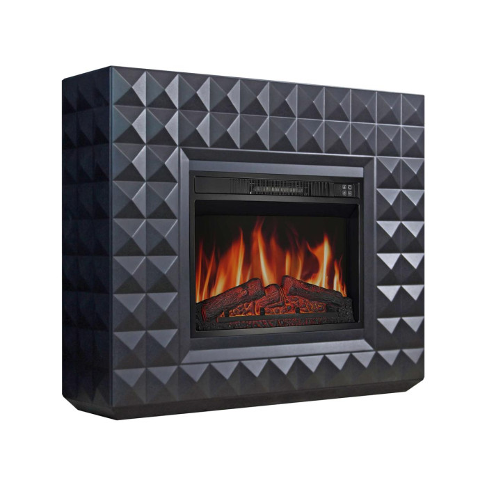 Каминокомплект ArtiFlame Diamond AF23S черный с обогревом и звуком горение огня