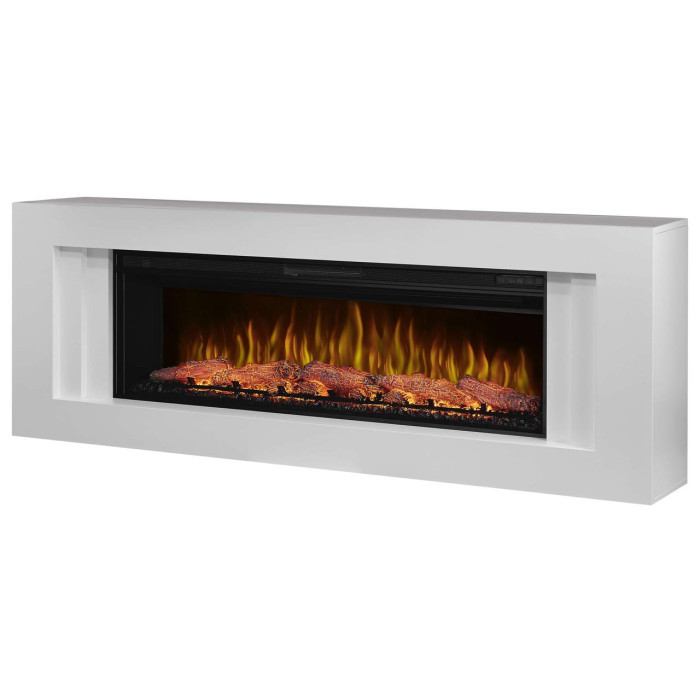 Каминокомплект ArtiFlame Line AF50 белый с обогревом и звуком горение огня