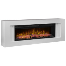 Камінокомплект ArtiFlame Line AF50 білий з обігрівом та звуком горіння вогню