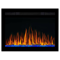 Електрокамін настінний / вбудований ArtiFlame AF27WR з обігрівом і звуком горіння вогню