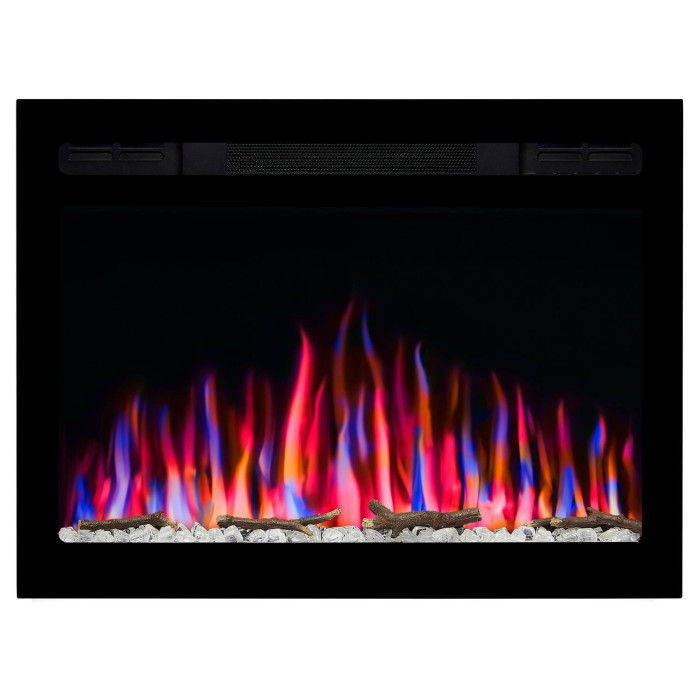 Електрокамін настінний / вбудований ArtiFlame AF27WR з обігрівом і звуком горіння вогню