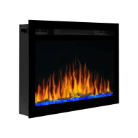 Електрокамін настінний / вбудований ArtiFlame AF27WR з обігрівом і звуком горіння вогню