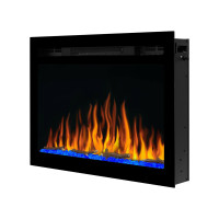 Електрокамін настінний / вбудований ArtiFlame AF27WR з обігрівом і звуком горіння вогню