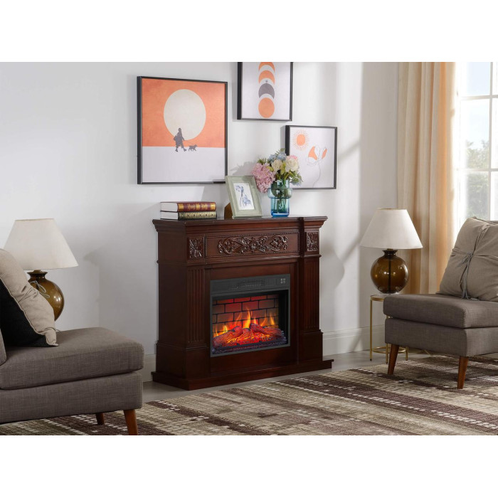 Камінокомплект ArtiFlame Toscana AF23BS russet з обігрівом і звуком горіння вогню