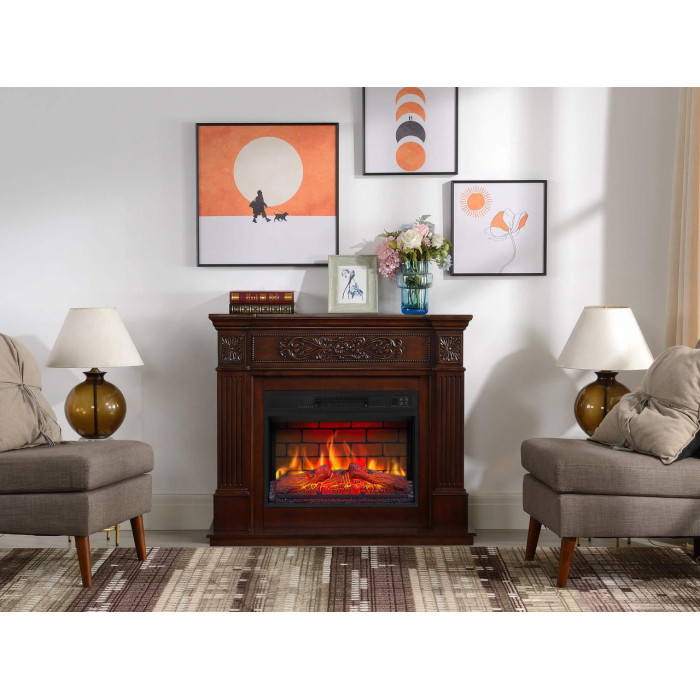Камінокомплект ArtiFlame Toscana AF23BS russet з обігрівом і звуком горіння вогню