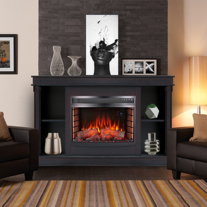 Камінокомплект ArtiFlame Brittany AF25 венге з обігрівом та звуком горіння вогню