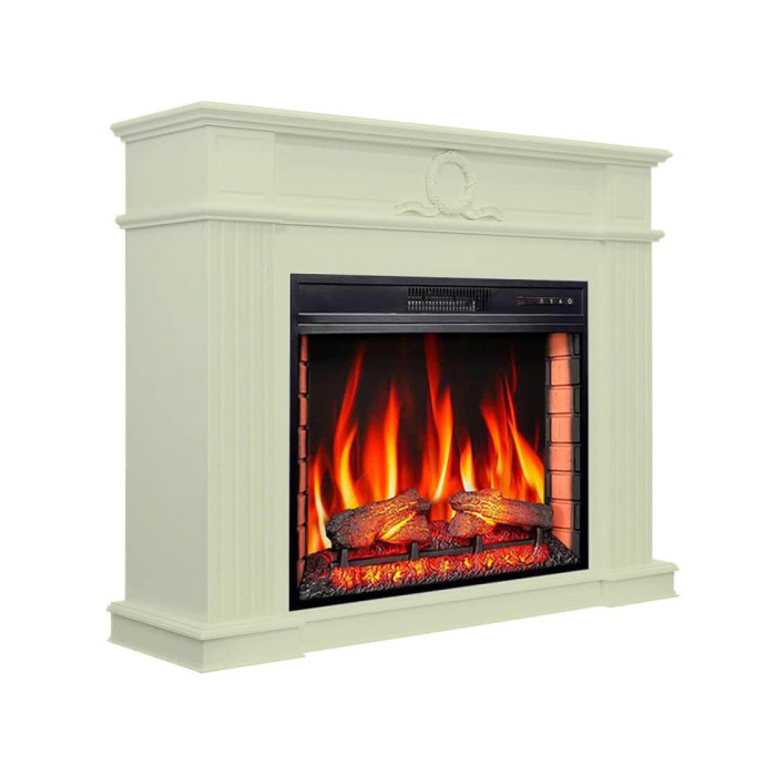 Камінокомплект ArtiFlame Neoclassic AF28S білий дуб з обігрівом та звуком горіння вогню