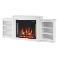 Камінокомплект ArtiFlame Vogue AF28S білий з обігрівом та звуком горіння вогню