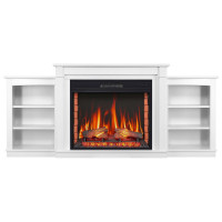 Камінокомплект ArtiFlame Vogue AF28S білий з обігрівом та звуком горіння вогню