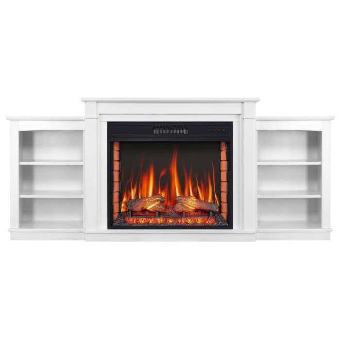Камінокомплект ArtiFlame Vogue AF28S білий з обігрівом та звуком горіння вогню