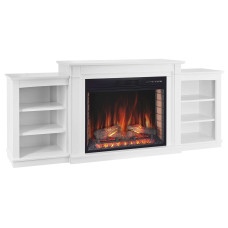 Каминокомплект ArtiFlame Vogue AF28S белый с обогревом и звуком горение огня
