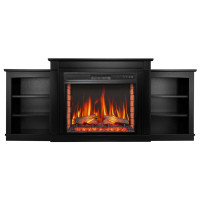 Каминокомплект ArtiFlame Vogue AF28S чорне дерево с обогревом и звуком горение огня
