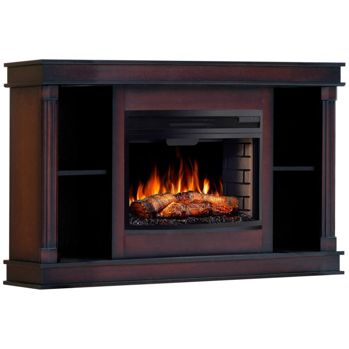 Каминокомплект ArtiFlame Brittany AF25 коньяк с обогревом и звуком горение огня