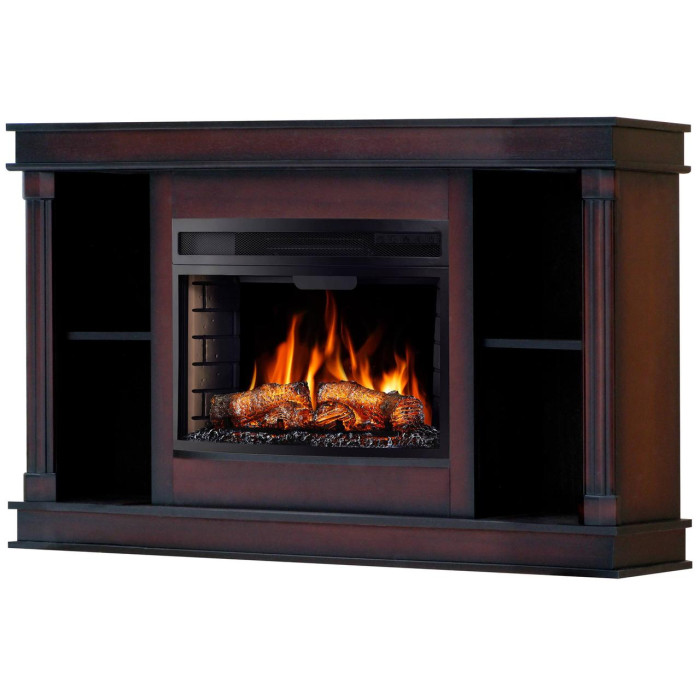 Каминокомплект ArtiFlame Brittany AF25 коньяк с обогревом и звуком горение огня