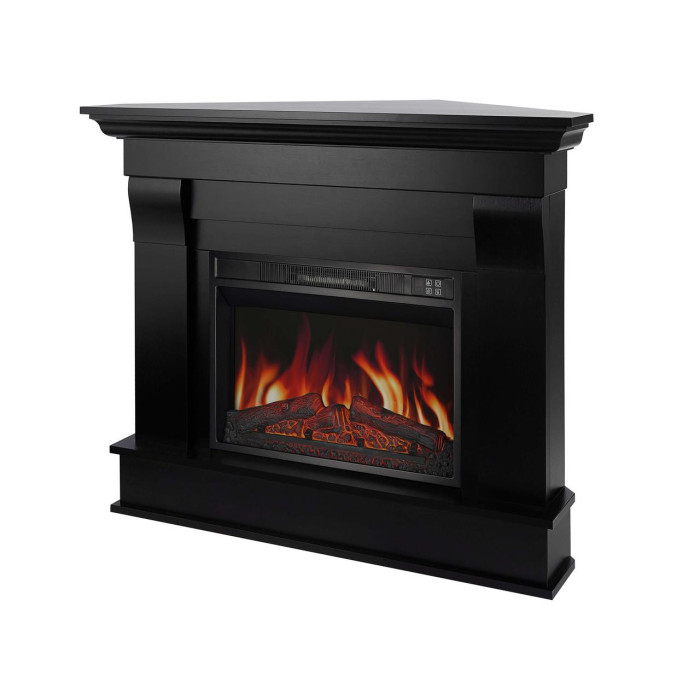 Камінокомплект кутовий ArtiFlame Albion Corner AF23S венге з обігрівом та звуком горіння вогню