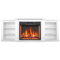 Каминокомплект ArtiFlame Parliament AF28S белый с обогревом и звуком горение огня